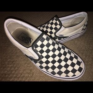 checkered vans used